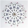 PLATINUM CONCEPT Luminaria Pugliese da Parete - Rosone Luminoso LED Artigianale Made in Italy - Applique Decorativa Forex Bianco Luce Calda - Lampada Salentina Tradizionale Puglia