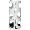 Arti & Mestieri Bubbles - Porta ombrelli di Design 100% Made in Italy - in Ferro, 23 x 55H cm (Bianco Marmo)