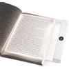 HISUEKIG Lampada da Lettura a Schermo Piatto, Dimmerabile LED Luce per Libri,Bianco | Ampia area di illuminazione, 3 temperature di colore regolabili, intelligenti di memoria e timer, robusto pannello acrilico