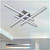 Sweier Lampadario LED Soffitto Dimmerabile, 28W 2800LM Plafoniera LED Soffitto con Telecomando, Plafoniere da Soffitto Moderne per Camera da Letto Bagno Soggiorno Cucina Corridoio