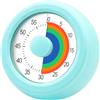 METINFUS Timer visivo per bambini con funzione di pausa, conto alla rovescia da 60 minuti, per studio, scrivania da ufficio e riunioni, cucina in cucina, gestione silenziosa del tempo per ADHD