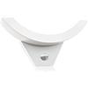 HUBER Lampada da parete LED con sensore di movimento 140° 10W, 1050lm | IP54 lampada da esterno protetta con sensore di movimento | Lampada da parete per interni, curva, bianco