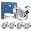 wowatt Faretti Led da Incasso per Cartongesso Dimmerabile 7W Luce Fredda