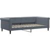 vidaXL Letto da Giorno Grigio Scuro 100x200 cm in Velluto