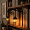 CliffofLove Lampadario da Libreria Lanterna Decorativa, Illuminazione per Scaffali da Lettura, Lampada da Libreria da Lettura per Amanti dei Libri, Antica Lampada da Comodino a Led con Fantasmi per Angolo di