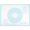 GWHOLE Tappetino da Forno in Silicone 50x70cm Riutilizzabile Microforato, Grande Stuoia di Rolling della Pasticceria Spianatoia Stendipasta per Impastare Pasta con Misure Antiscivolo Antiaderente Blu