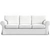 MASTERS OF COVERS Copridivano Ektorp 3 Posti, Poliestere Bianco Freddo