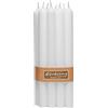 Nordring 8 candele rustiche bianche, 2,2 x 18 cm di altezza, colorate, certificate RAL