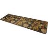 Casatessile Tappeto corsia da Cucina Antiscivolo Stella Shabby Legno - Marroncino, 120 cm.