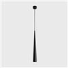 Modeen Bancone Bar LED Cono Lungo Tubo Sospensione Lampadario Cilindrico Regolabile in Altezza Lampada Sospensione Semplice Ristorante Nordico Anteriore Testa Singola Sospeso Droplight in Alluminio