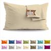 SoNiT home decor SONIT - Set 2 Federe Avorio Cuscino Letto 50x80 cm 100% Cotone con Chiusura a Busta, Morbidi e Traspiranti, Letto Matrimoniale, Fodere Guanciale Lavabili Biancheria Letto, Made in Italy