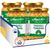 Generic Amato Fagioli Tondini Cotti al Vapore 360 g, Legumi al Naturale in Vasetto di Vetro, Pronti all'Uso, Ricchi di Fibre e Proteine, Ideali per Zuppe e Insalate, Confezione 4/8/12 Pezzi (4 PEZZI)