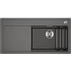 BLANCO Etagon XL 6S-F - Lavello in granito in silgranito, grigio vulcanico, tipo di montaggio: a filo per mobili da 60 cm di larghezza, con guide ETAGON versatili, 98,8 x 49,8 x 20,2 cm