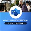 Microsoft Visio 2021 Professional | Attivazione Online | 5 PC | A vita