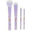 Legami - Set di 4 Pennelli per il Trucco, Oh My Glow! Tema Bee, Include Powder-Foundation-Eyeshadow-Eyeliner Brush, 100% Vegan, Formato da Viaggio