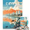 JIANGENNF Puzzle da 1000 pezzi per ragazzi, poster di Cairns, Australia, giochi educativi, attività divertenti da fare a casa, collezione d'artista, belle arti 38x26cm