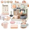 Masonbaby Macchina Caffè Giocattolo, Playset barista Accessori Cucina Giocattolo Legno, gioco di ruolo per bambini dai 3 anni Regalo Bambino Compleanno Pasqua Halloween