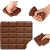 Sinbana Tavoletta di Cioccolato a Lenta Risalita, Morbida Ed Elastica Giocattolo Antistress a Forma di Cibo Realistico e Carino per Bambini Adulti Ideale Come Bomboniera per Feste Compleanno