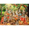 Castorland Puzzle per riunioni di famiglia di gatti, puzzle da 3000 pezzi