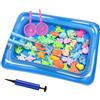 Dhqkqg Giocattolo di Pesca Magnetico, 50 Pezzi Giocattolo di Pesca Galleggiante, Gioco di Pesca a Linea Bambino, Giocattolo con 2 Canna da Pesca per Bambino, Gioco di Pesca Magnetico, Giocattolo da