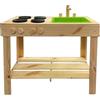 Spetebo Giocattolo da cucina in legno per bambini - 72 cm - Cucina giochi con lavabo e piani cottura - Giardino per bambini cucina sabbia giardino cucina giocattolo per esterni