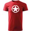 DRAGOWA t-shirt a maniche corte star 160 g/m², rosso,