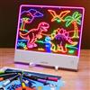 CosyCorner Lavagna da disegno a LED per bambini - Doodle Glow Note Board con colori | Lavagna ricaricabile in acrilico cancellabile a secco con luce e interruttore touch, batteria 5H, blocco di scrittura