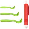 novaherbstar KEWUZY 3 Ganci per Zecche e Set di 1 Pinzetta, 4 PCS Pinza per Zecche di qualità Professionale, Tick Remover Rimozione Zecche Pulci per Esseri Umani Animali Gatti Cani Mucche Pecore Cavalli Tori