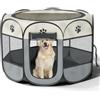 Qianruida Recinto Pieghevole per Cani 90x90x58cm, Tessuto Oxford Impermeabile, Adatto a Gatti, Cani e Conigli, Facile da Usare e Installare, Montaggio Semplice, Pieghevole