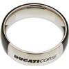 DUCATI Anello Unisex Acciao Smaltato Nero Racing Jewels (Nero, 30, Centimetri)