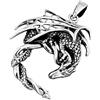 Kiss of Leather Ciondolo a forma di drago in argento sterling 925 n. 288