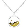 Oneress Collana con ciondolo a forma di seme di senape naturale, in acciaio inox, da donna, elegante gioiello cristiano, perfetta per compleanni, Natale e occasioni speciali, Acciaio inossidabile