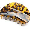 QinGoo Grande mollettone per capelli donna in acetato artiglio per capelli Clip per capelli pinza per capelli,accessorio per capelli-1 pezzo(8,7cmx4,5cm,Tartaruga scuro)
