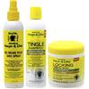 Generico Jamacican Mango & Lime No More Itch Grow Spray 8oz con Shampoo Tingle 8oz e cera di crema bloccante 6oz