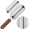 Alaoo Lima Per Piedi, Raspa Piedi Professionale, Lima Per Piedi Rimozione Della Pelle Dura， Raspa Piedi In Acciaio Inox, Utilizzato per rimuovere calli, pelle morta e talloni screpolati(Argento)