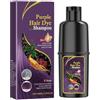 Alisvia Shampoo Colorante Viola, Formula Anti-Ossidante Botanica, Hair Dye Shampoo, Riduzione Riflessi Ramati, Adatto A Capelli Decolorati, Protezione Colore E Idratazione Prolungata