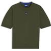 Hugo Maglione da Uomo San Carson-CP a Maniche Corte con Logo Blu, Verde 345open, XXL