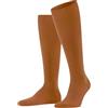 FALKE Airport M Kh lana cotone al ginocchio tinta unita 1 paio, Calzini lunghi Uomo, Marrone Caramel 5582, 45-46