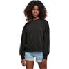Urban Classics Felpa da Donna Oversized Rainbow Crewneck, Nero, M