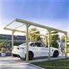 TheGoodGarden CarPort - Pergola da Giardino 3x5 m in Legno massello per Auto, trattata in Autoclave, Resistente agli Agenti atmosferici, Made in Italy
