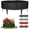 GARDENIX Bordo per aiuole, 2,3 m, effetto legno (nero)