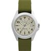 Timex Orologio unisex Expedition Field 36 mm - quadrante con cinturino verde e cassa argentata, Verde/Argento/Naturale, Campo