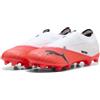 PUMA Scarpe da Calcio Senza Lacci Ultra Nitro™ 7 Match+ FG/AG Unisex 44.5, Ultra Red Black White