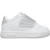Reebok Court Clean Hook & Loop, Scarpe da Ginnastica Unisex-Bimbi 0-24, White/White/Silver, 23.5 EU