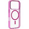 cellularline - Iconic Mag - Custodia trasparente iphone 17 Pro - Bordi Colorati - Ring magnetico colorato - Compatibile con ecosistema Magsafe