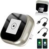 Nawchedo Adattatore 2 In 1 Wireless Carplay E Android Auto, Mini Carplay Aggiornato 2025, Converte Da Cablato A Wireless, Plug & Play, Connessione Automatica, Compatto, Per Iphone E Android (Perla Nichel)
