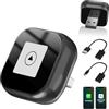 Nawchedo Adattatore 2 In 1 Wireless Carplay E Android Auto, Mini Carplay Aggiornato 2025, Converte Da Cablato A Wireless, Plug & Play, Connessione Automatica, Compatto, Per Iphone E Android, Grigio