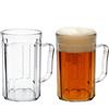 Bqkroa Bicchieri da birra: 2 bicchieri da birra da 500 ml con manico, trasparenti da mezzo litro, bicchieri da birra classici per bar di casa e celebrazioni, refrigeratori per gli amanti della birra