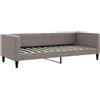 vidaXL Letto da giorno taupe 80x200 cm tessuto