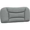 vidaXL Cuscino per testiera grigio chiaro 80 cm in tessuto